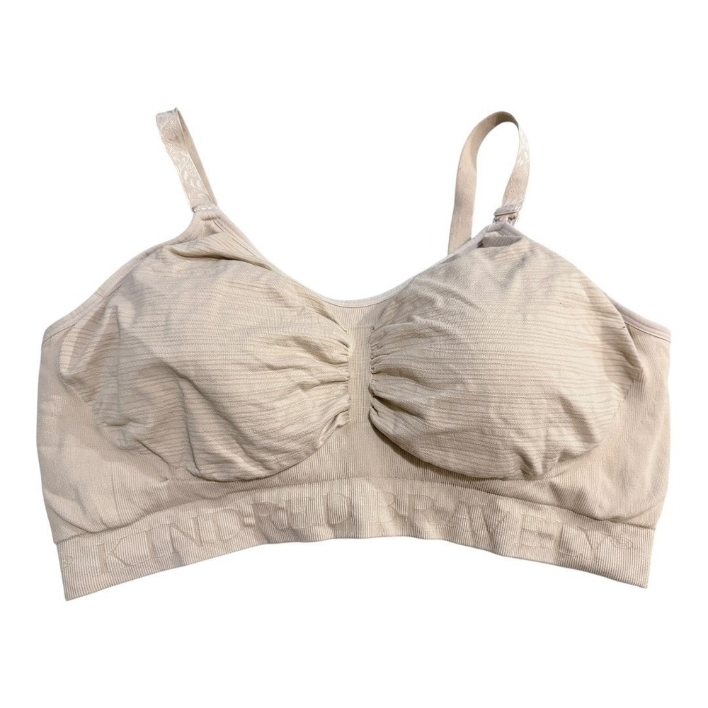 Kindred Bravely Sublime Hands-Free Pumping Nursing Bra Beige XXL-Busty w/ extend